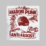 Anarcho punk - Antifascist - pánske dvojfarebné tričko 100%bavlna značka Fruit of The Loom